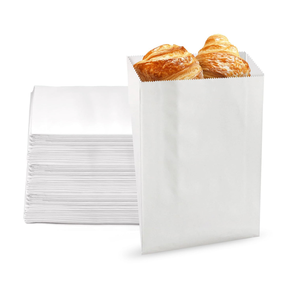 SAC-JUMBO1 | Bag Sandwich Jumbo White GP 6x2x9"