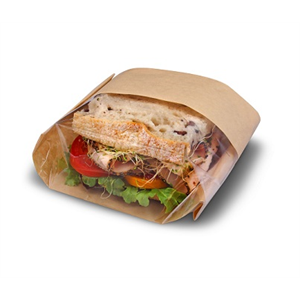 BC300094 | Bag Sandwich 5.75x 2.75 x 9.5" Kraft Double View