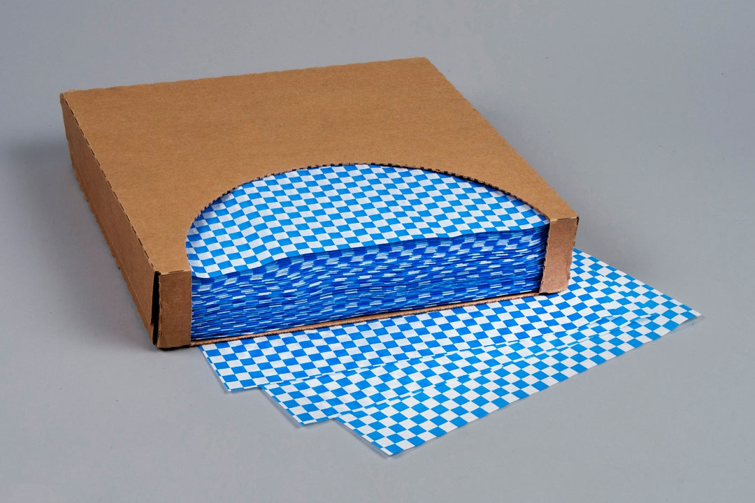 GP-BLU-1212| Checkered Sheets - Blue - 12"x12"