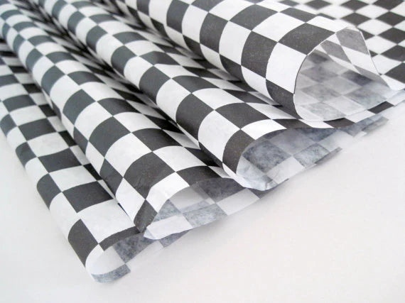 GP-BLK-1212| Checkered Sheets - Black - 12"x12"