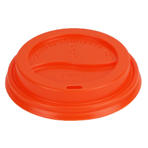 LID-ORG | Dome Sip LID- coffee cup ORANGE