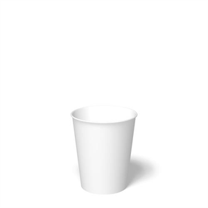 CUP-S-8S | Cup Paper Single wall Hot 8oz Squat, White