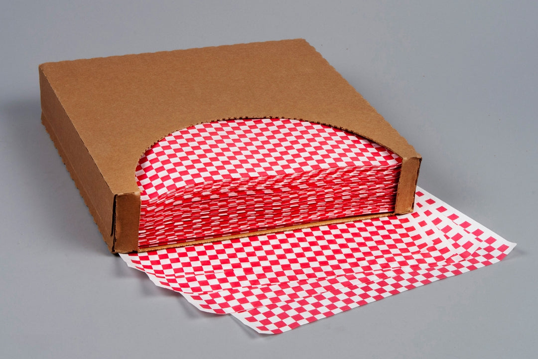 GP-RED-1212| Checkered Sheets - Red - 12"x12"